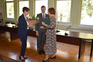 Uroczystość wreczenia nagród dla zasłużonych nauczycieli z okazji Dnia Edukacji Narodowej