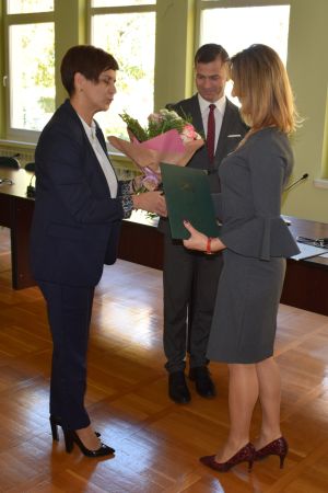 Uroczystość wreczenia nagród dla zasłużonych nauczycieli z okazji Dnia Edukacji Narodowej