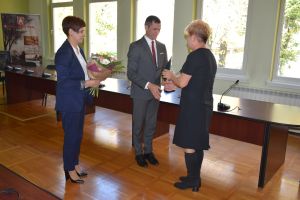 Uroczystość wreczenia nagród dla zasłużonych nauczycieli z okazji Dnia Edukacji Narodowej