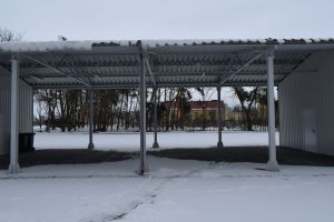 Wnętrze zadaszonego głównego budynku PSZOK