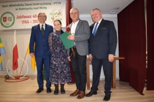 Uroczystość z okazji 40 lecia istnienia Klubu Miłośników Ziemi Dobrzyńskiej PTTK