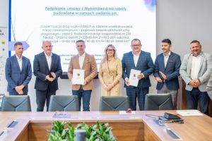 Podpisanie umowy na wykonanie ronda w miejscowości Dyblin