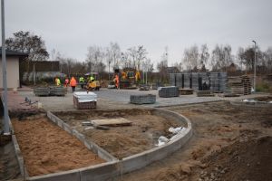 Prace inwestycyjne związane z zagospodarowaniem terenu wokół budynku przedszkola