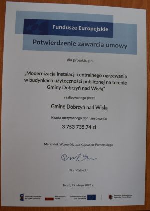 Podpisana umowa na dofinansowanie inwestycji