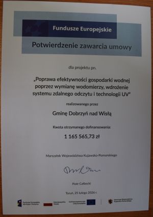 Podpisanie umowy na dofinansowanie inwestycji