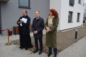 Uroczyste przekazanie wielomieszkaniowego budynku do użytku