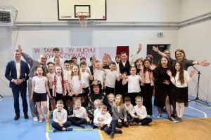 Uroczystośc otwarcia zmodernizowanej sali gimnastycznej w Dyblinie