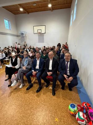 Uroczystośc otwarcia zmodernizowanej sali gimnastycznej w Dyblinie