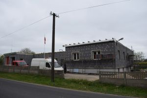 Wnętrze modernizowanego budynku OSP