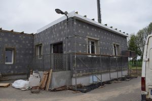 Modernizowany budynek OSP