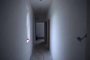 Wnętrze modernizowanego budynku OSP