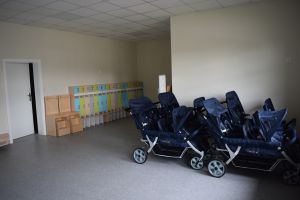 Pomieszczenia żłobka, zagospodarowanie przestrzeni wokół budynku żłobka