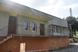 Budynek obkładany steropianem