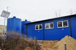 Częściowo wybudowany budynek SUW