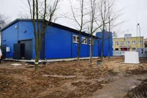 Częściowo wybudowany budynek SUW