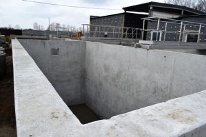 Nowo powstający zbiornik oczyszczalni