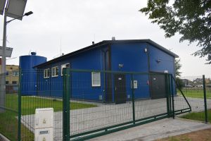 Infrastruktura i budynek nowo wybudowanej Stacji Oczyszczania Wody