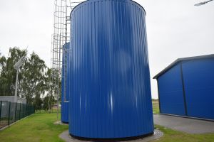 Infrastruktura i budynek nowo wybudowanej Stacji Oczyszczania Wody