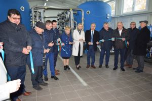 Uroczyste przecięcie wstęgi na Stacji Oczyszczania Ścieków