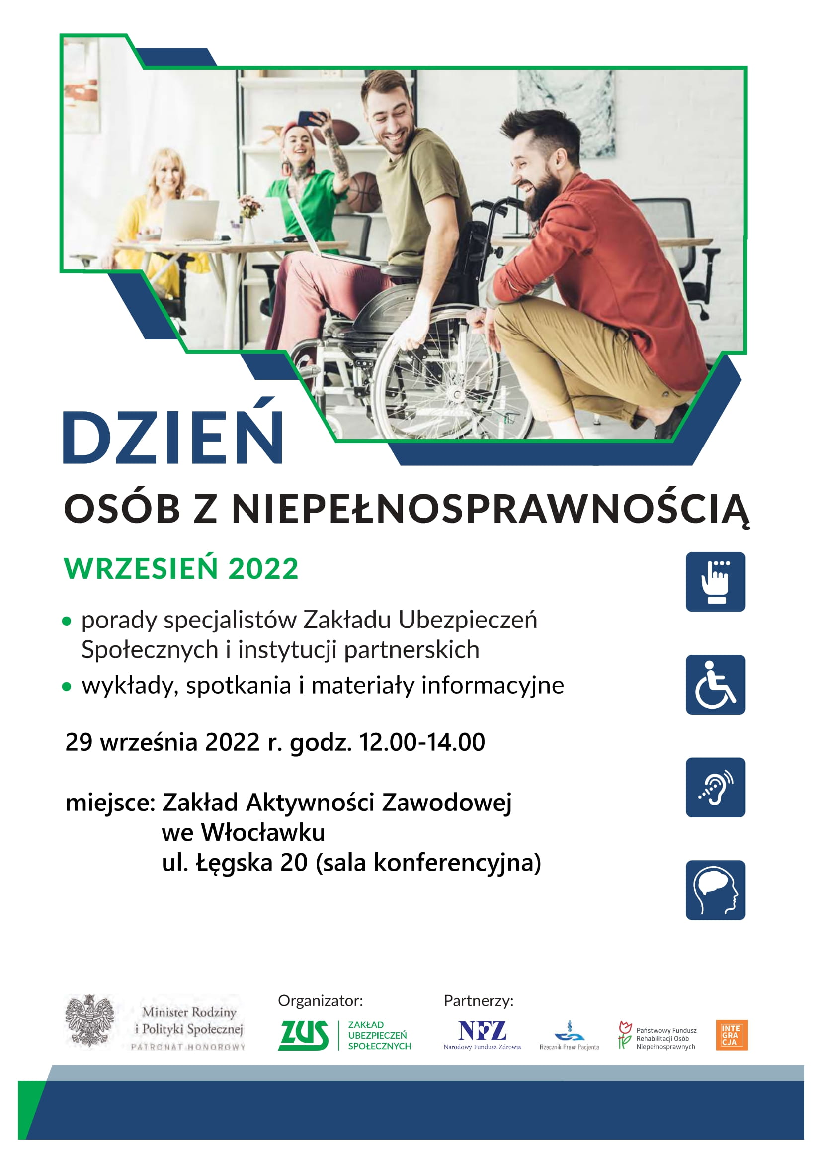 ZUS przygotował wiele atrakcji w ramach Dnia Osób z Niepełnosprawnością