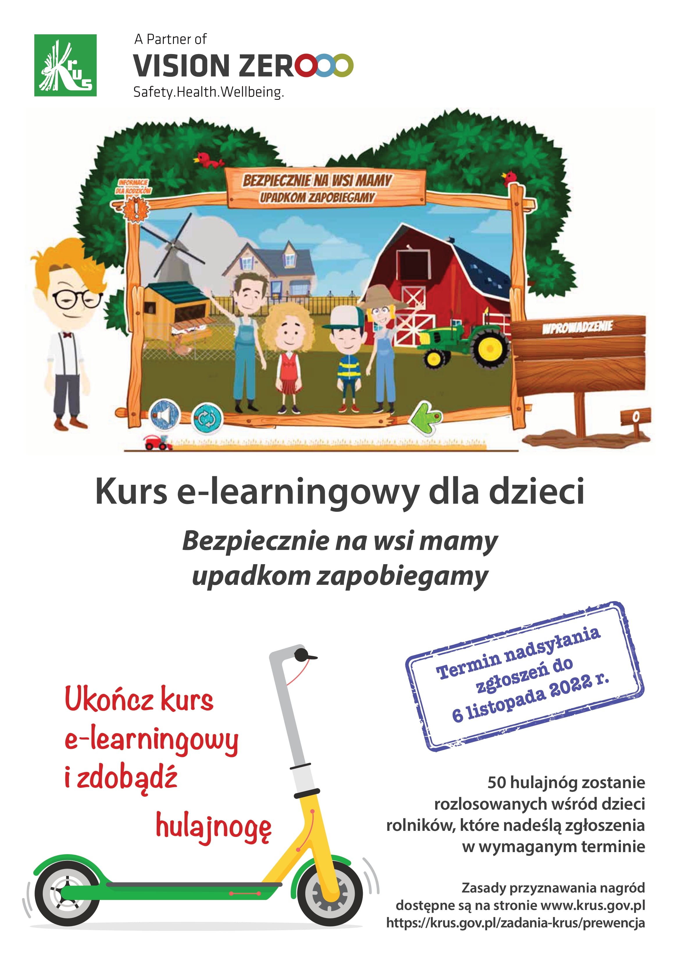 KRUS - konkurs „Bezpiecznie na wsi mamy – upadkom zapobiegamy”