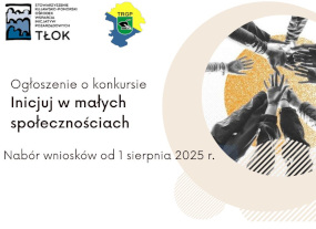 Ogłoszenie o konkursie "Inicjuj w małych społecznościach"