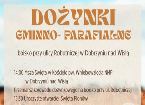 Zapraszamy na Dożynki Gminno-Parafialne
