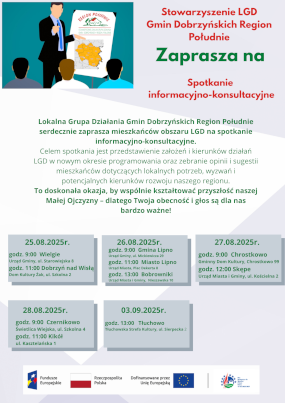 LGD Region Południe - zaprasza na spotkanie informacyjno-konsultacyjne