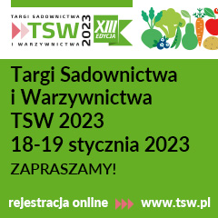 Targi Sadownictwa i Warzywnictwa 18 i 19 stycznia 2023 roku w Nadarzynie