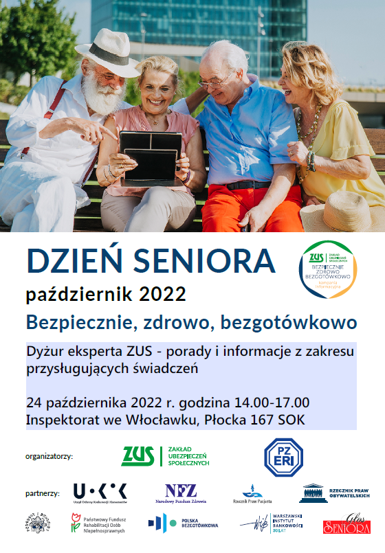 Informacja - Seniorze, przyjdź do ZUS!