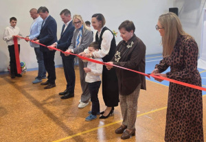 Uroczyste otwarcie zmodernizowanej sali gimnastycznej w Dyblinie