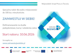 Plakat przedstawiający informacje o szkoleniu