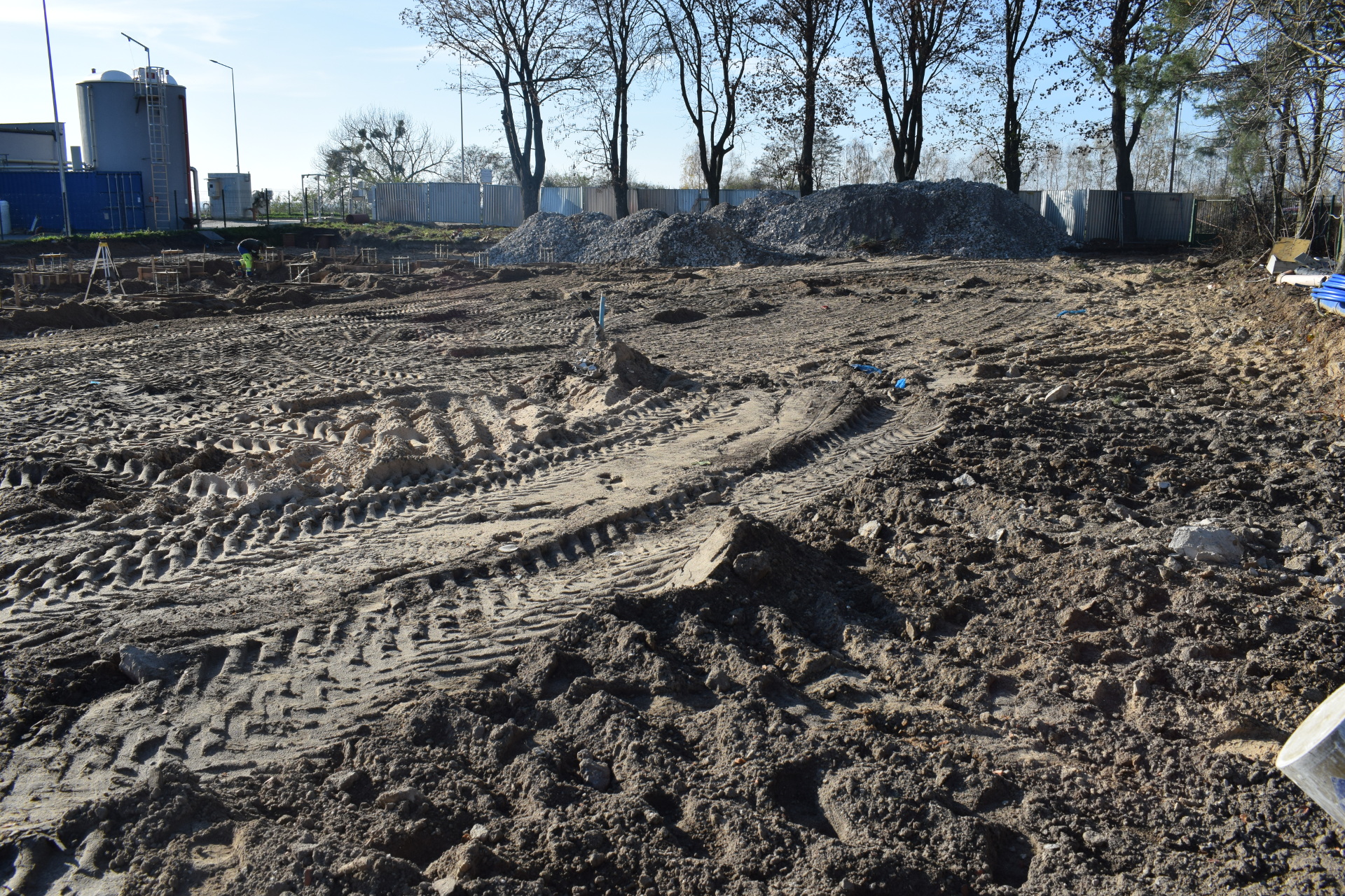 Punkt Selektywnej Zbiórki Odpadów komunalnych w budowie