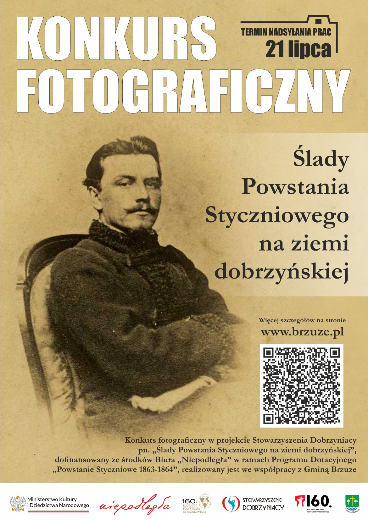 Zaproszenie do udziału w konkursie fotograficznym - Ślady Powstania Styczniowego na ziemi dobrzyńskiej