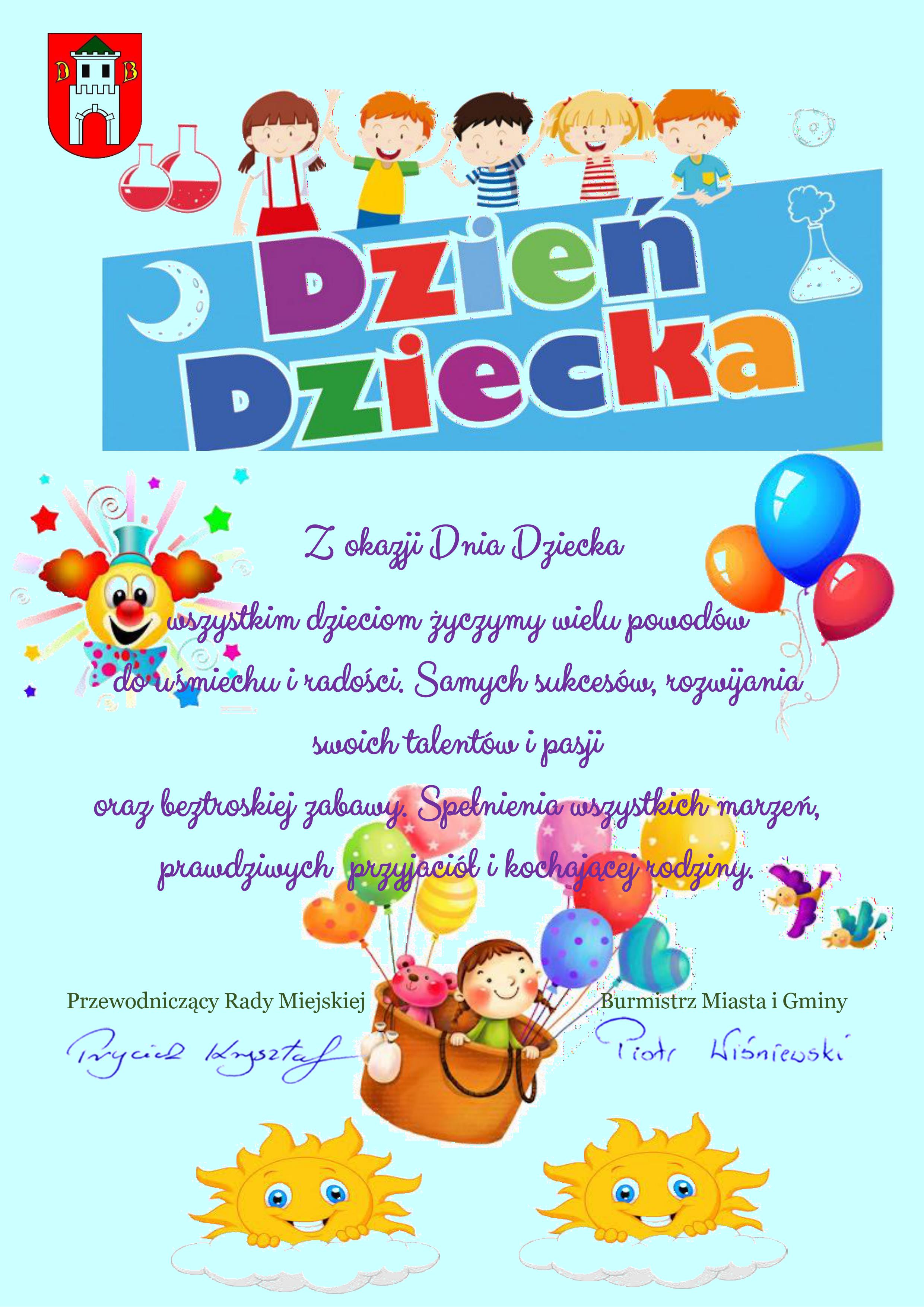 Życzenia z okazji Dnia Dziecka