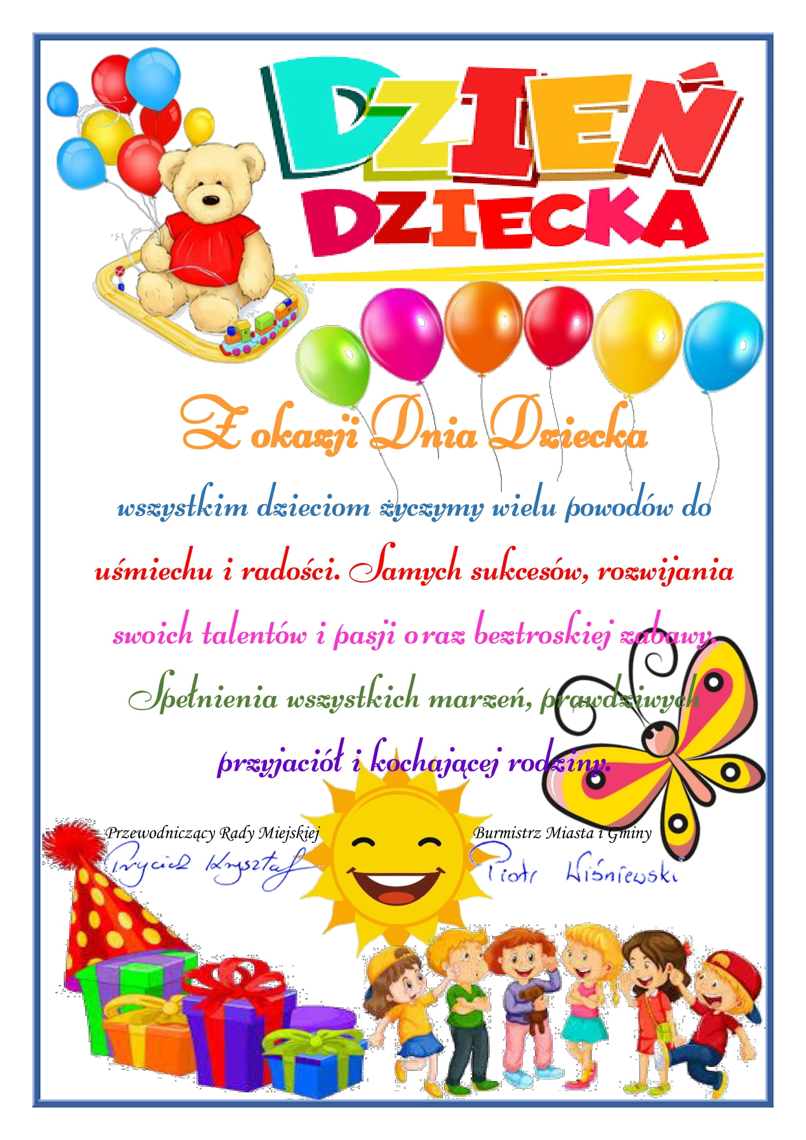 Życzenia z okazji Dnia Dziecka