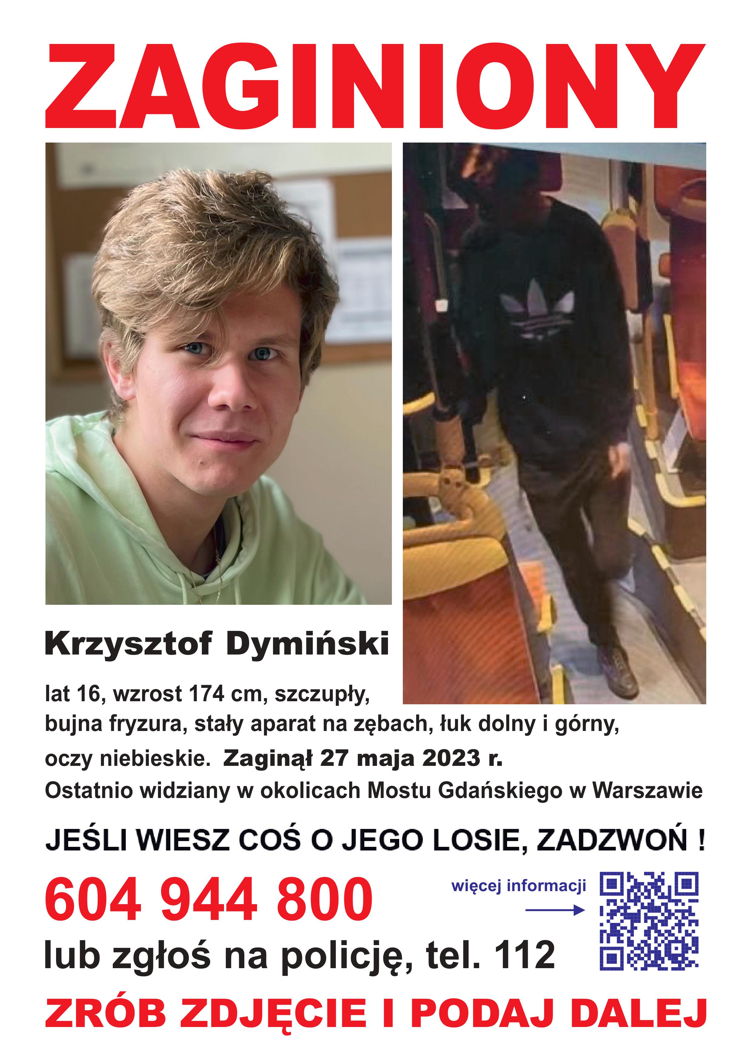Zaginął Krzysztof Domański